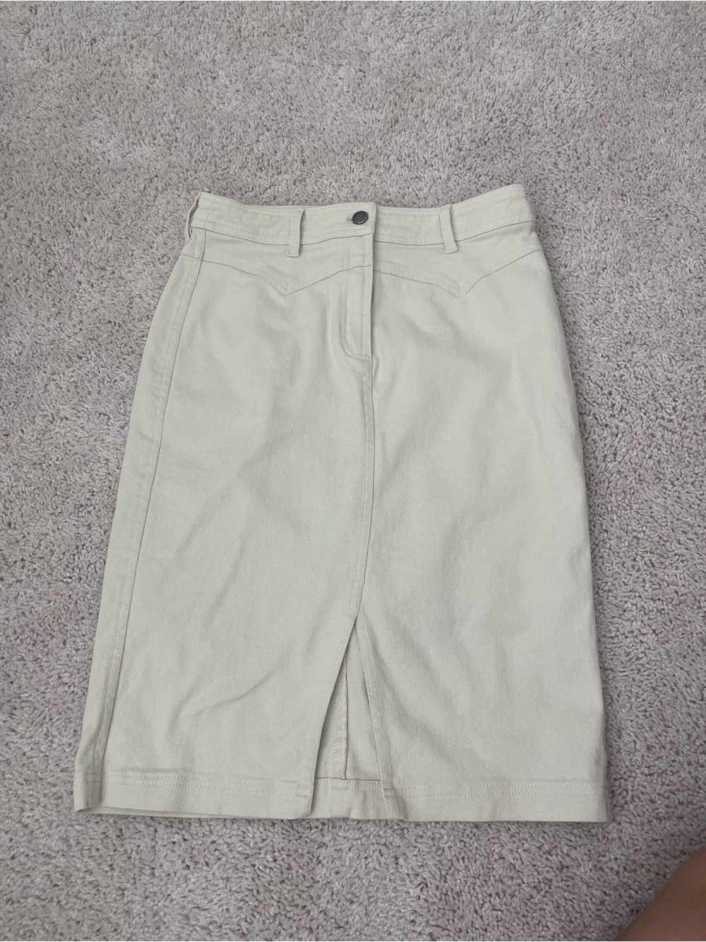 Ariat Cream Pencil Skirt with Front Vent